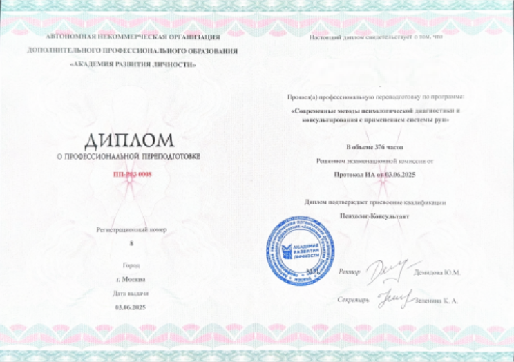 Образец диплома